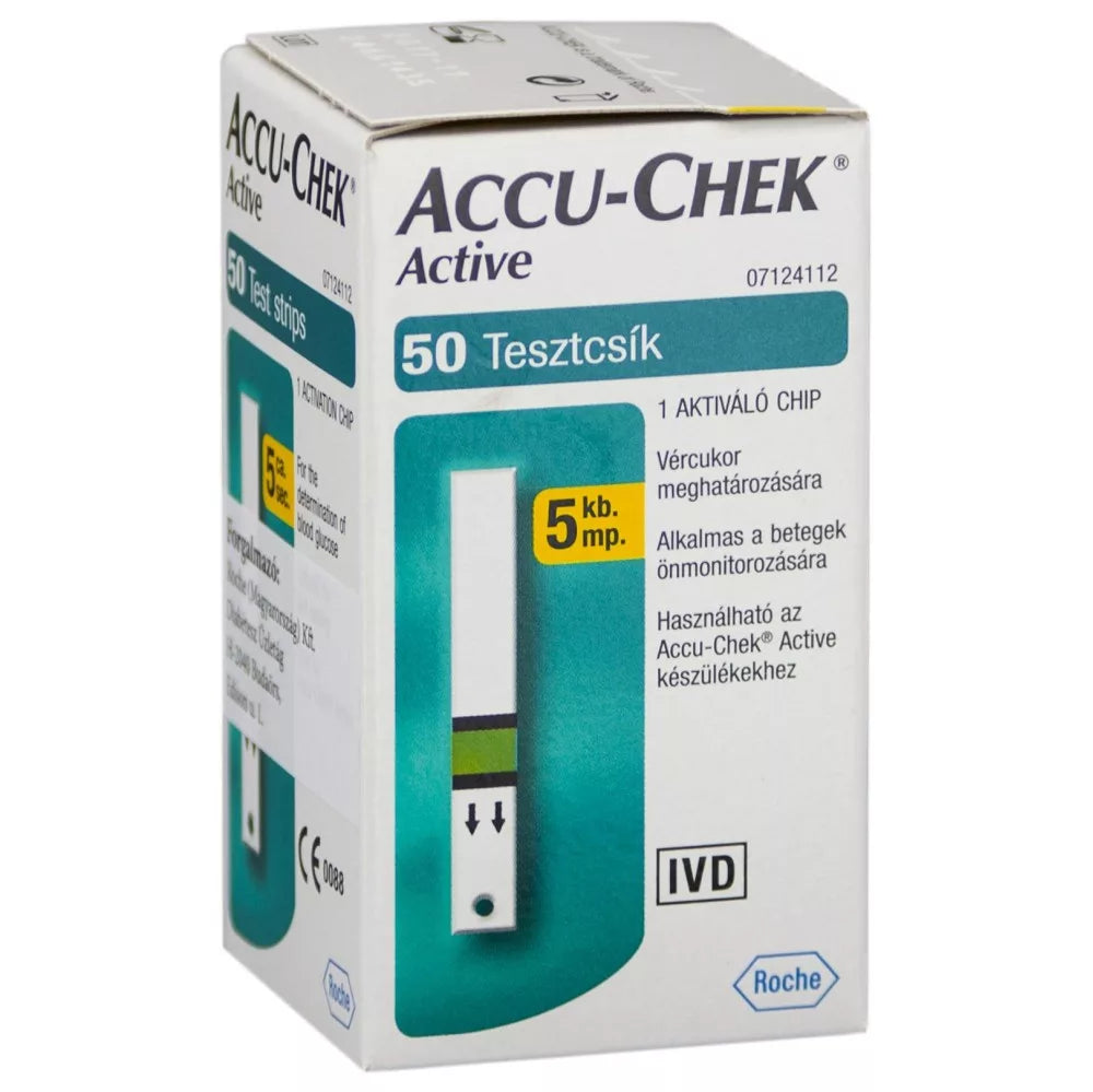 ACCUCHEK ACTIVE 50x tesztcsík